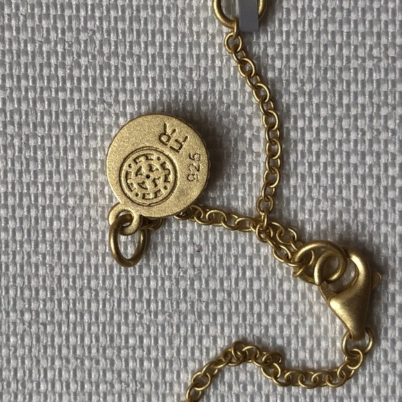 FREIDA ROTHMAN SIGNATURE BEZEL DROP NECKLACE, NEW WITH TAGS, GOLD AND SILVER - Picture 8 of 11